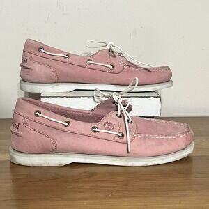 TIMBERLAND Classic Women's Leather Boat Shoes in Medium purple Size 9.5